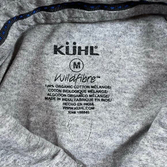 Kuhl Wildfibre Cotton Gray Short Sleeve Polo Shirt Men’s Sz Md - Picture 4 of 7